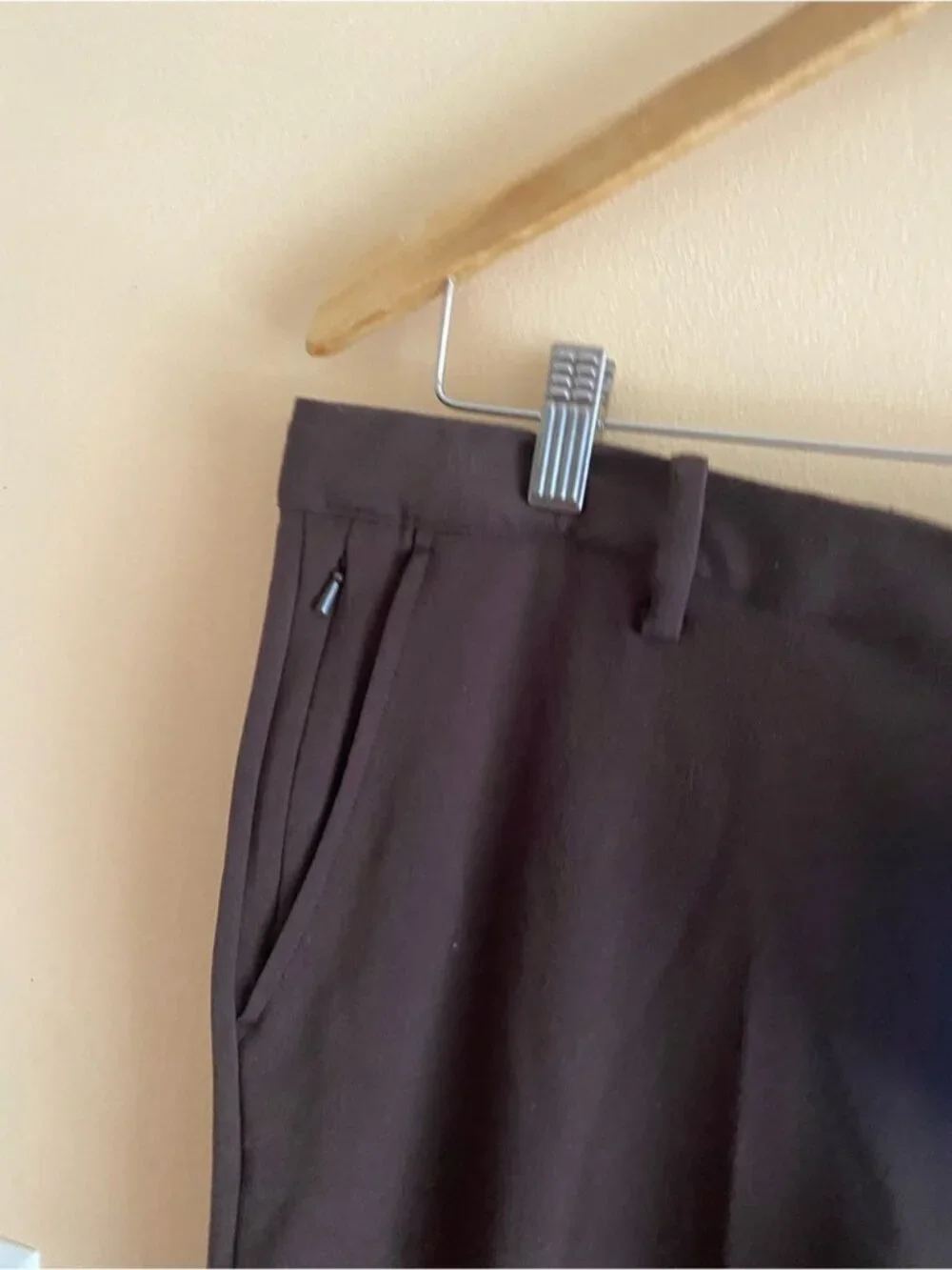 Quince Ultra-Stretch 24/7 Smart Chino Pants Men 38x34 Brown Office Stretch NEW
